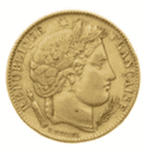 Piece de monnaie république française